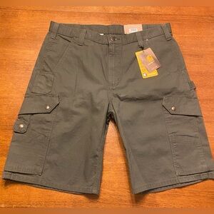 NWT Carhartt Men's Ripstop Relax Cargo Work Shorts Olive Green 36